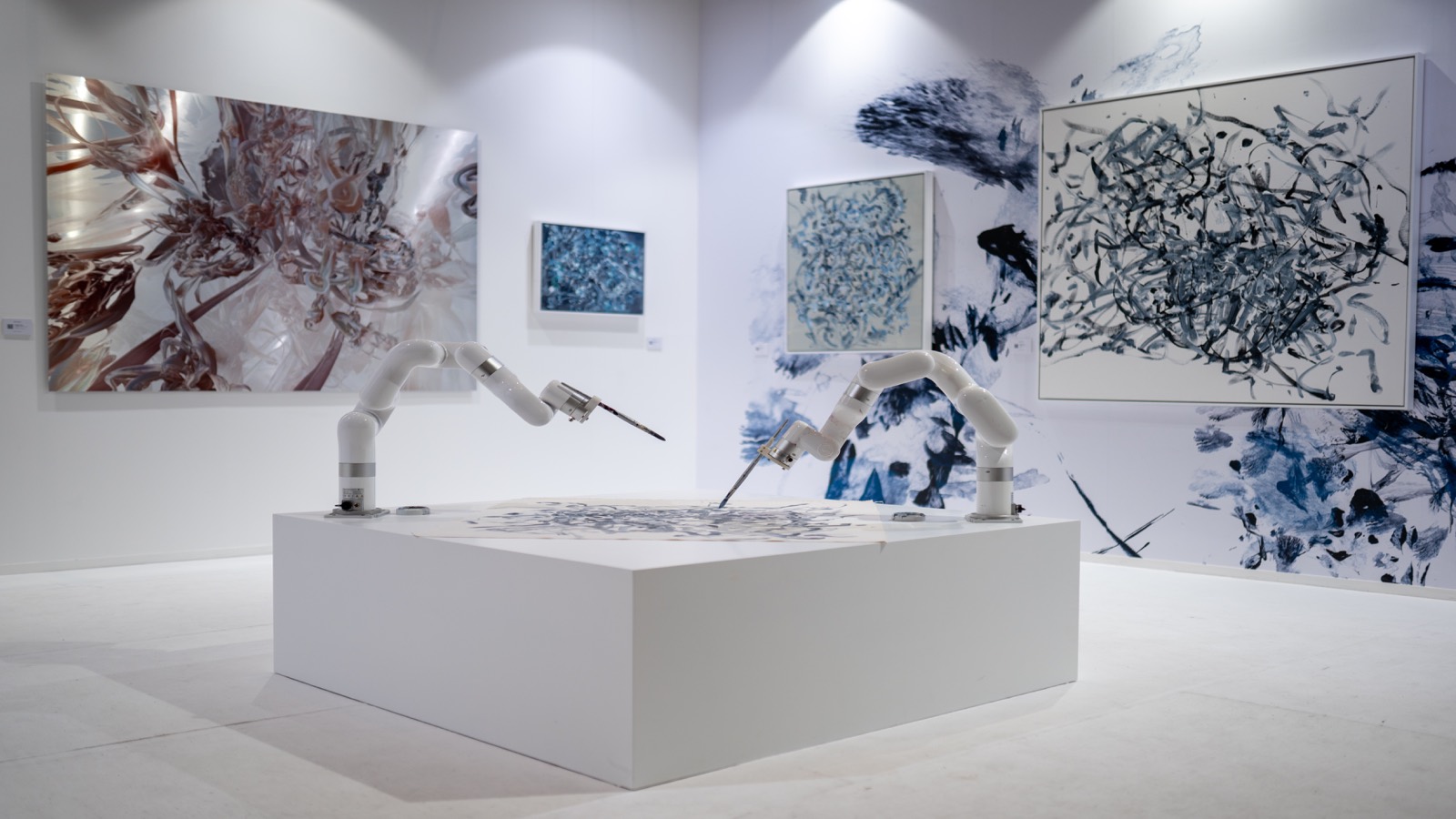 Art Dubai Digital installation view by Sougwen Chung at HOFA Gallery